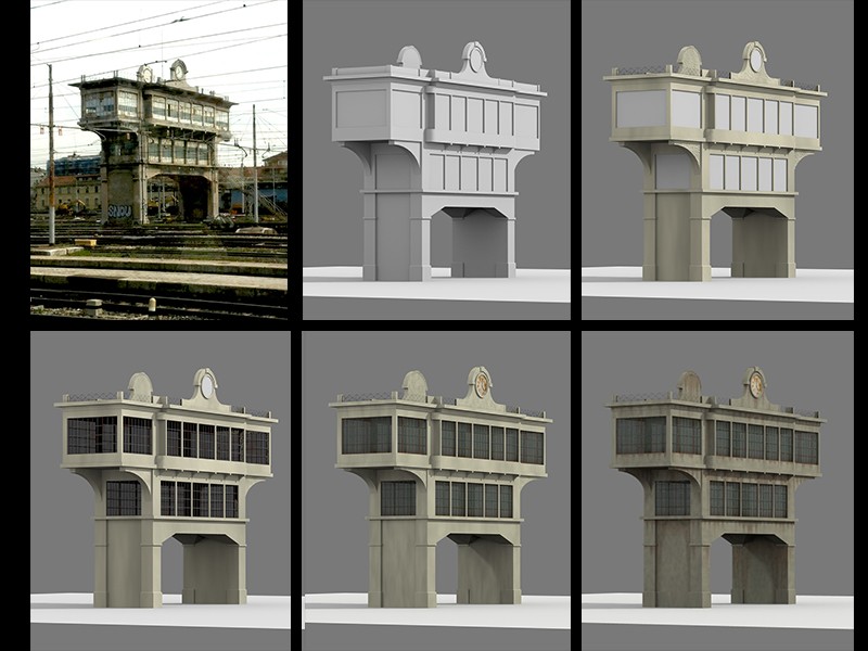 Train station control tower preview image 2